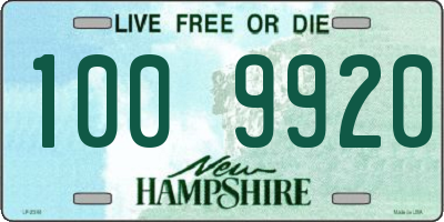 NH license plate 1009920