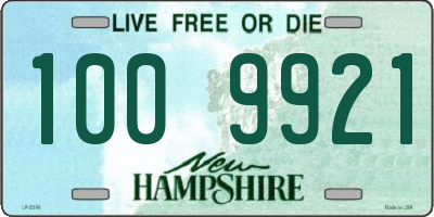 NH license plate 1009921