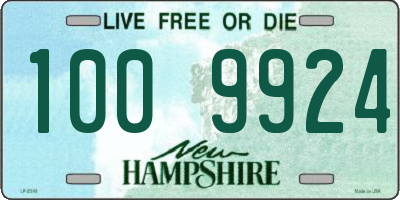 NH license plate 1009924