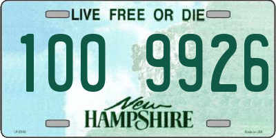 NH license plate 1009926