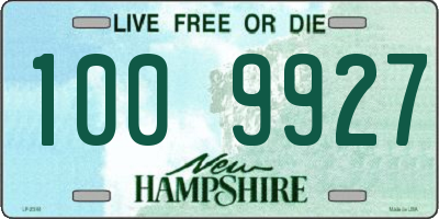 NH license plate 1009927