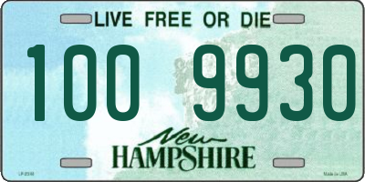 NH license plate 1009930