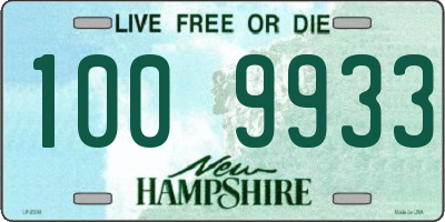 NH license plate 1009933
