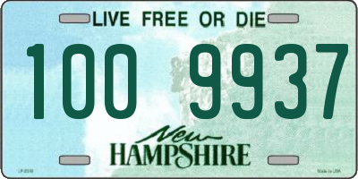 NH license plate 1009937