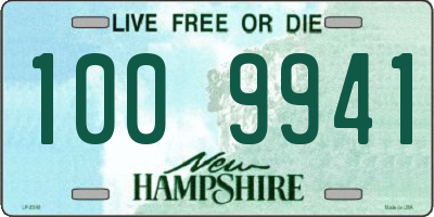 NH license plate 1009941