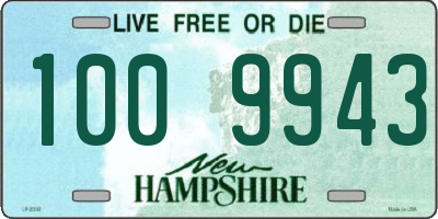 NH license plate 1009943