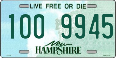 NH license plate 1009945