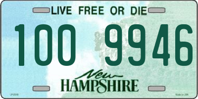 NH license plate 1009946