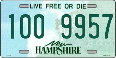 NH license plate 1009957