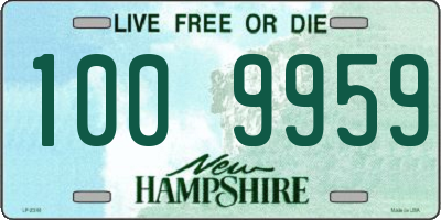 NH license plate 1009959