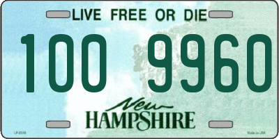 NH license plate 1009960