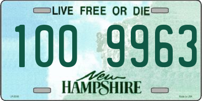 NH license plate 1009963