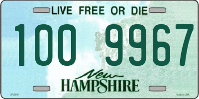 NH license plate 1009967