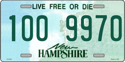 NH license plate 1009970
