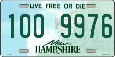 NH license plate 1009976