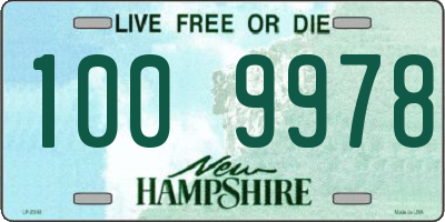 NH license plate 1009978