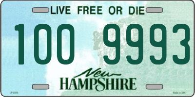 NH license plate 1009993