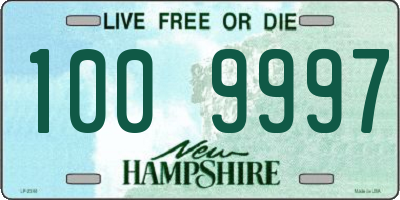 NH license plate 1009997