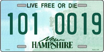 NH license plate 1010019