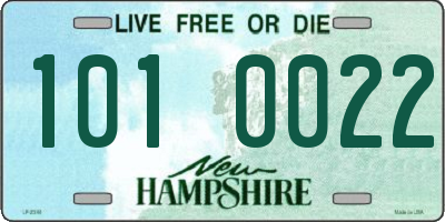 NH license plate 1010022
