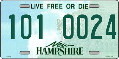 NH license plate 1010024