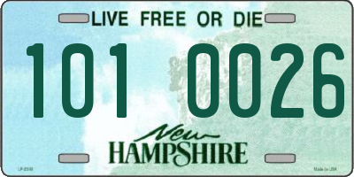 NH license plate 1010026