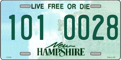 NH license plate 1010028
