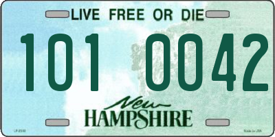 NH license plate 1010042