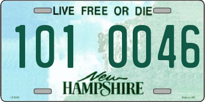 NH license plate 1010046