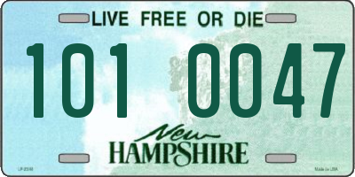 NH license plate 1010047