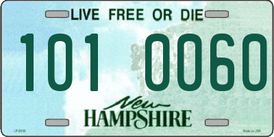 NH license plate 1010060