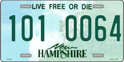 NH license plate 1010064