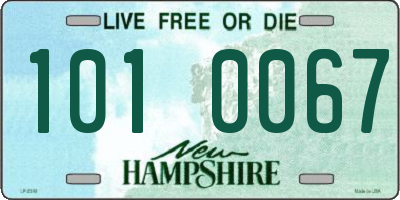 NH license plate 1010067