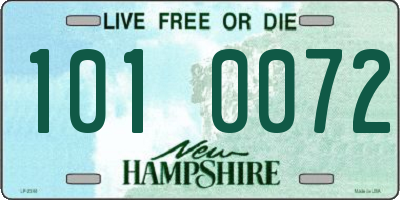 NH license plate 1010072