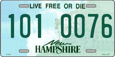 NH license plate 1010076