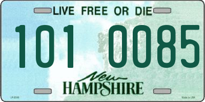 NH license plate 1010085