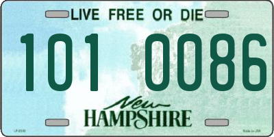 NH license plate 1010086