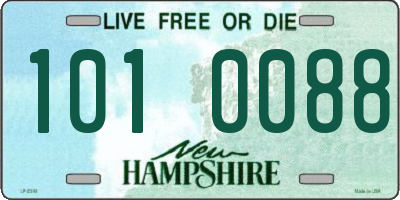 NH license plate 1010088
