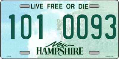 NH license plate 1010093