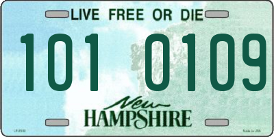NH license plate 1010109