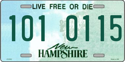 NH license plate 1010115