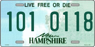 NH license plate 1010118