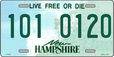 NH license plate 1010120