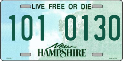 NH license plate 1010130
