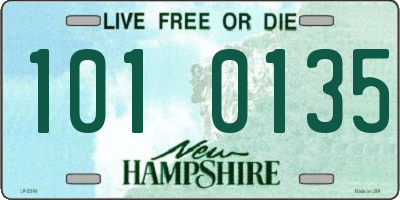 NH license plate 1010135