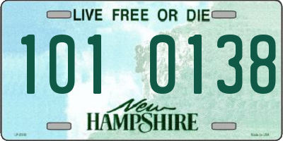 NH license plate 1010138