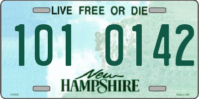 NH license plate 1010142