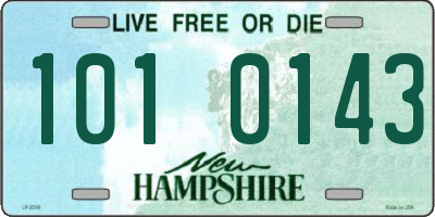 NH license plate 1010143