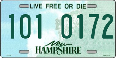 NH license plate 1010172