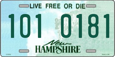 NH license plate 1010181